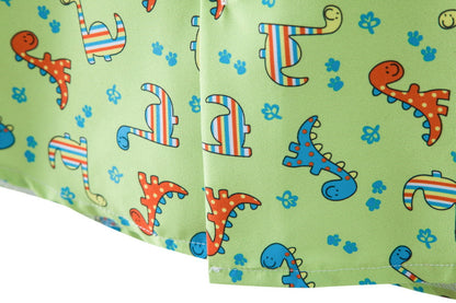 Herren Kurzarmhemd Dinosaurier Motiv Relaxed Fit