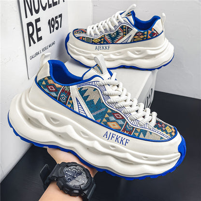 Damen Sneaker Sportlich Modisch Auffällig Muster