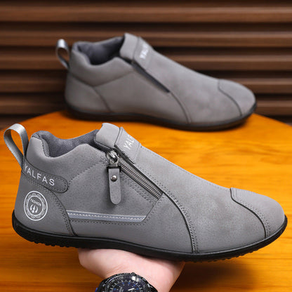 Damen Stiefeletten Bequem Elegante Reißverschluss Schuhe