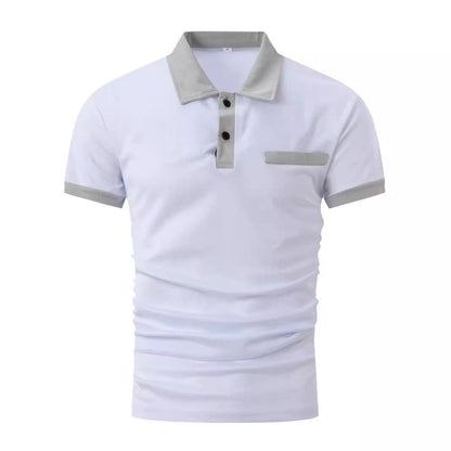 Herren Poloshirt Kurzarm Modern mit Struktur