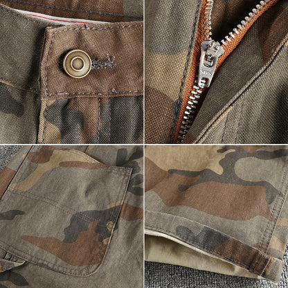 Herren Cargohose Camouflage Modern Multifunktional