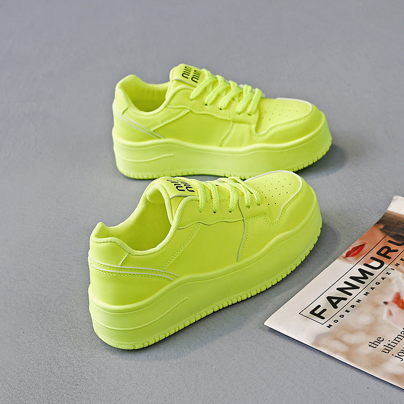 Damen Sneaker Dicksohlige rutschfeste Laufschuhe Sportlich