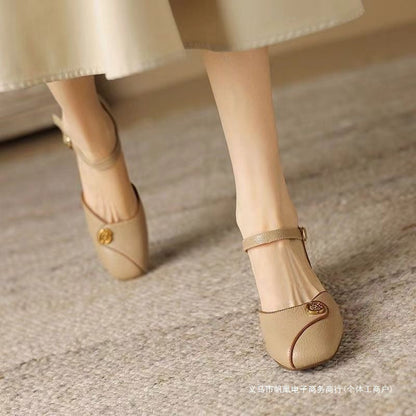Damen Sling Pumps Elegante Schmuckdetails Komfortabel