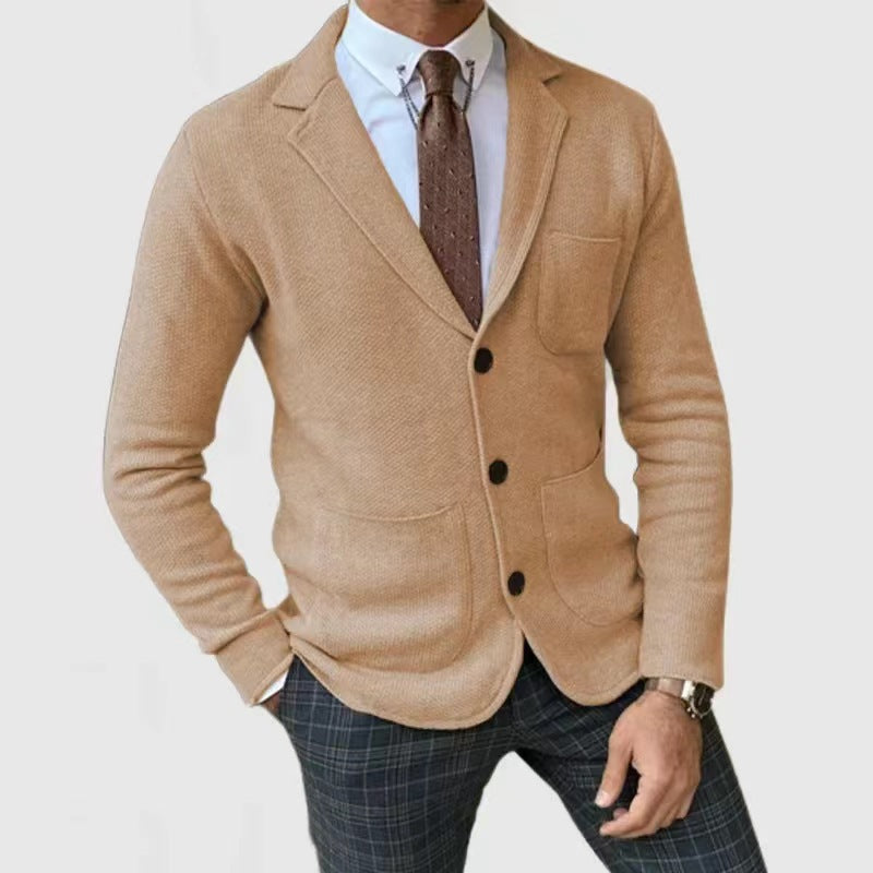 Herren Blazer Klassisch Strick Modern Elegant - BerlinGlamour