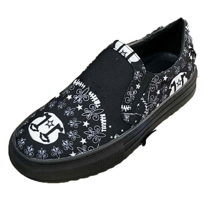 Damen Sneaker Slip-On Modisch mit Druckmotiven