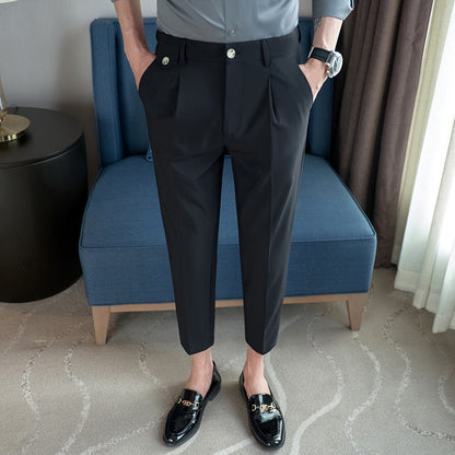 Herren Anzughose Slim Fit Modern