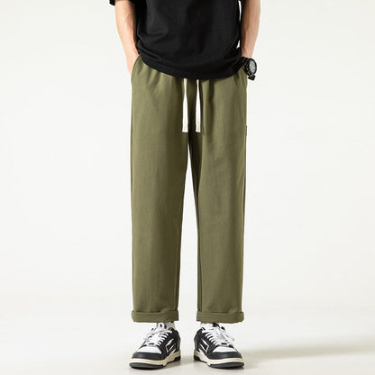 Herren Freizeithose Bequem Locker mit Seitentaschen