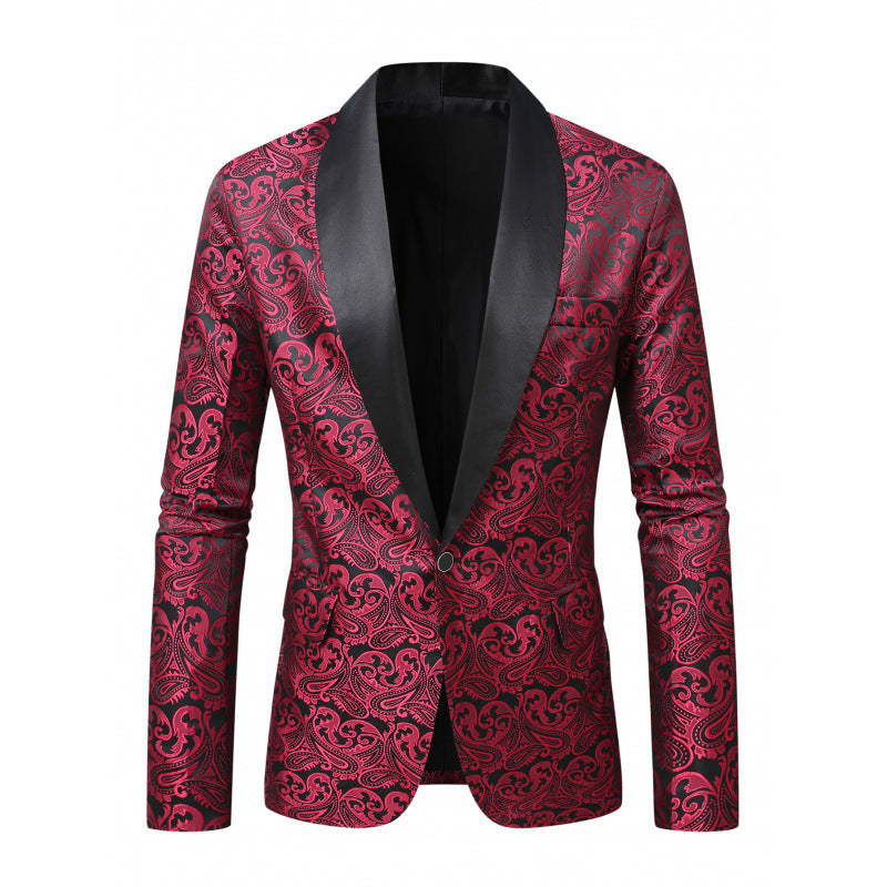 Herren Blazer Smoking Elegant Mit Muster