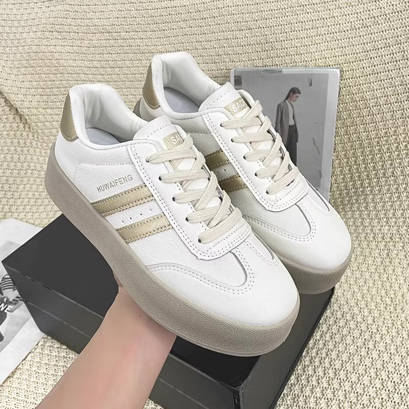 Damen Sneaker Plateau Schuhe Elegant Rutschfest