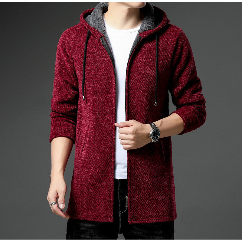Herren Freizeitjacke mit Kapuze Urban Style Schwarz
