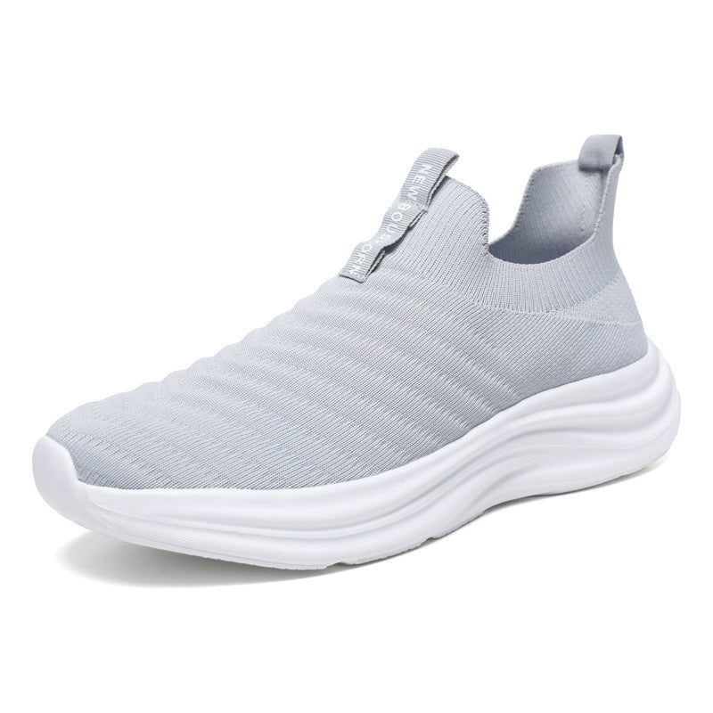 Damen Sneaker Bequem Slip-On Weich Laufsohle Komfort