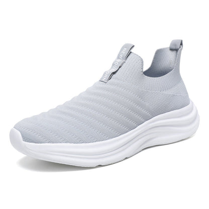Damen Sneaker Bequem Slip-On Weich Laufsohle Komfort