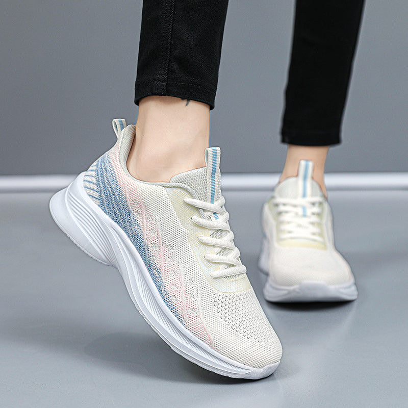 Damen Laufschuhe atmungsaktiv Flexibel Komfort Schwarz