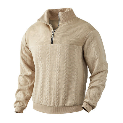 Herren Pullover Stehkragen Strukturiert Modern Berlin
