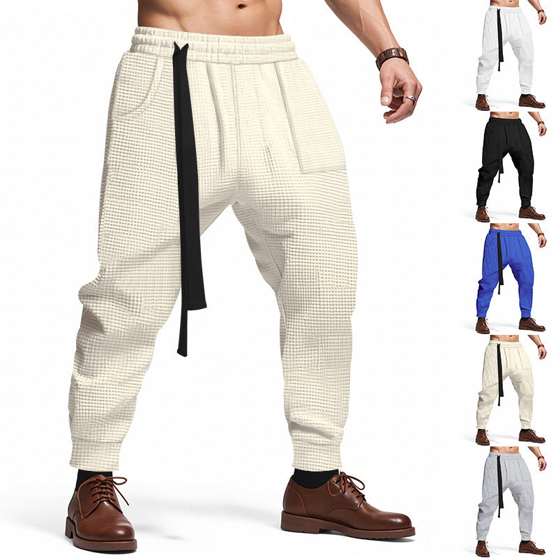 Herren Freizeithose Bequem Grobstrickt mit Taschen - BerlinGlamour