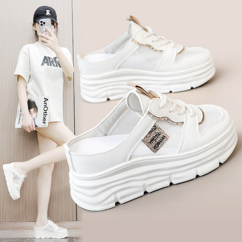 Damen Sneaker Plattform atmungsaktiv Mesh Bequem - BerlinGlamour