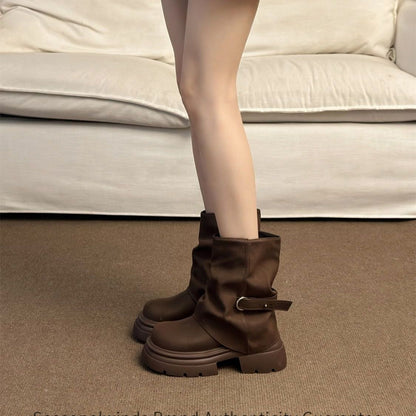 Damen Winterstiefel Warm Robust Schnee Stiefel Mode