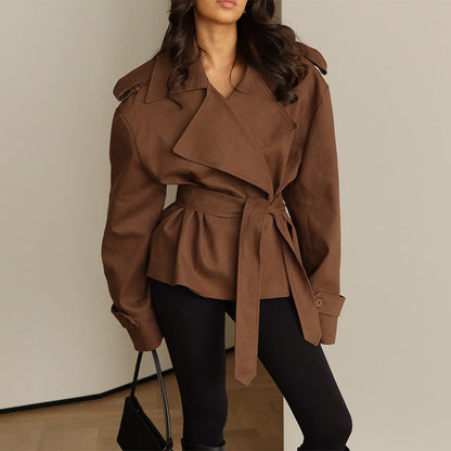 Damen Überwurfjacke Modern Lässig Trendy