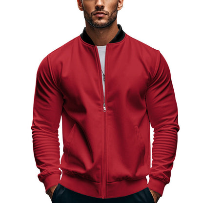 Herren Bomberjacke Sportlich Mit Taschen