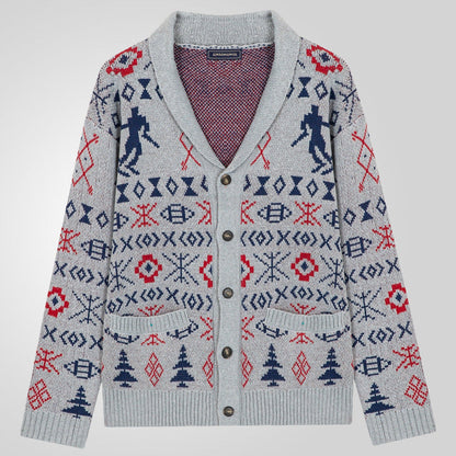 Herren Strickjacke Warm Winterlich Traditionell - BerlinGlamour
