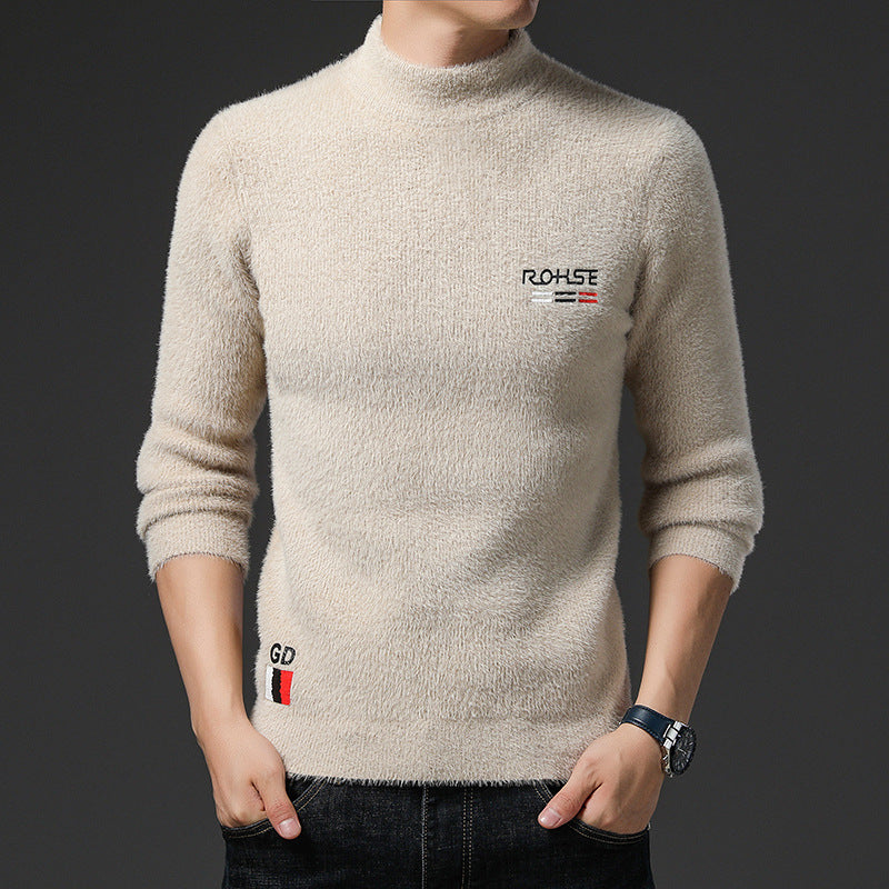 Herren Pullover Stehkragen Weich Modern