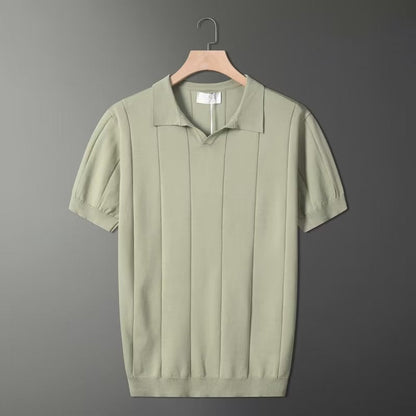 Mintgrünes Poloshirt Retro Style