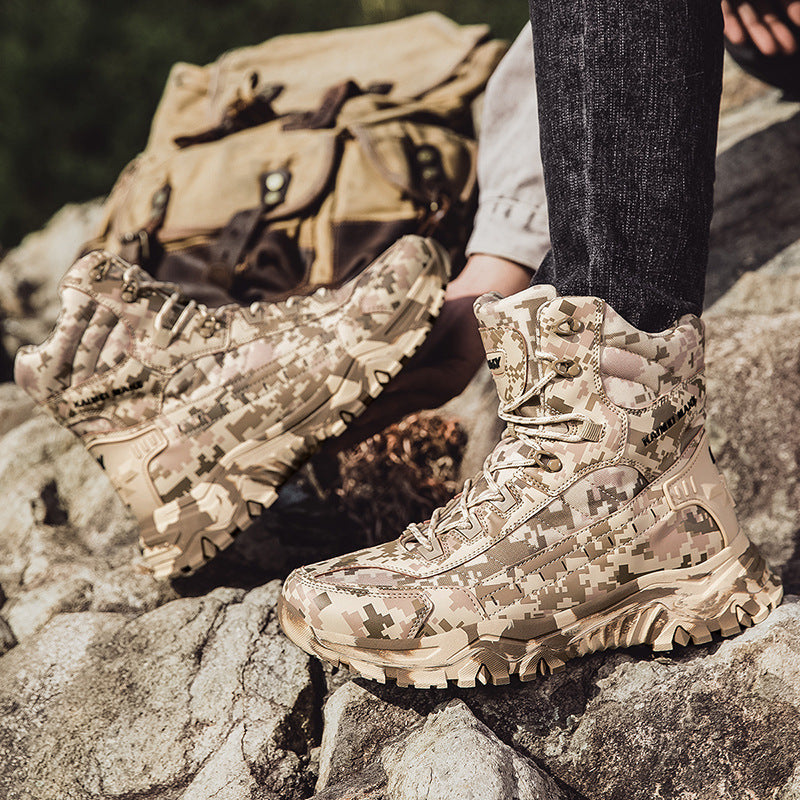 Herren Wanderstiefel Outdoor Knöchelschutz Rutschfest