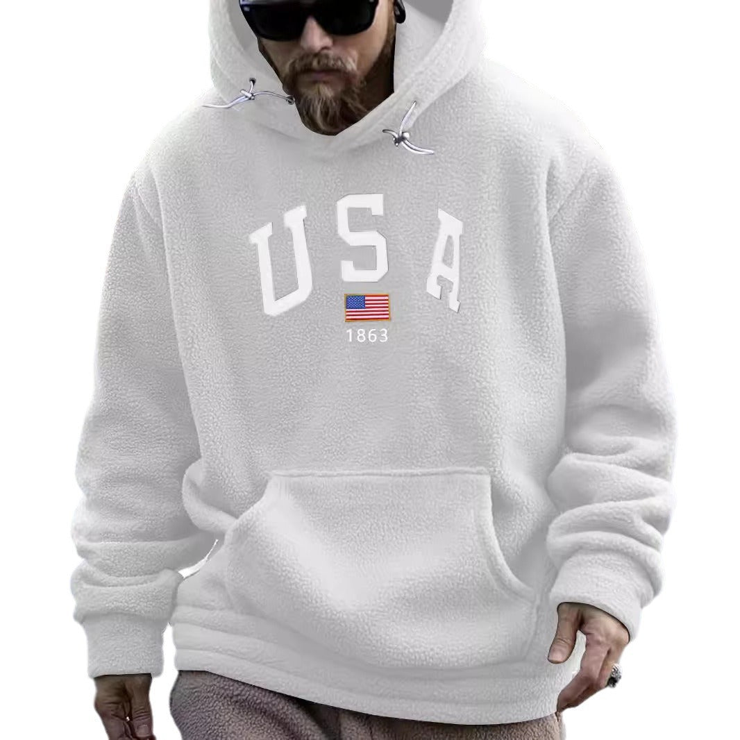 Herren Kapuzenpullover Sportlich Bequem mit Schriftzug
