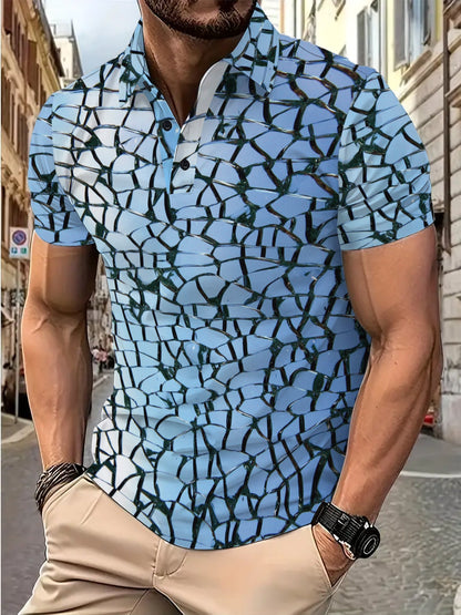 Herren Poloshirt Modern Strukturdesign Slim Fit