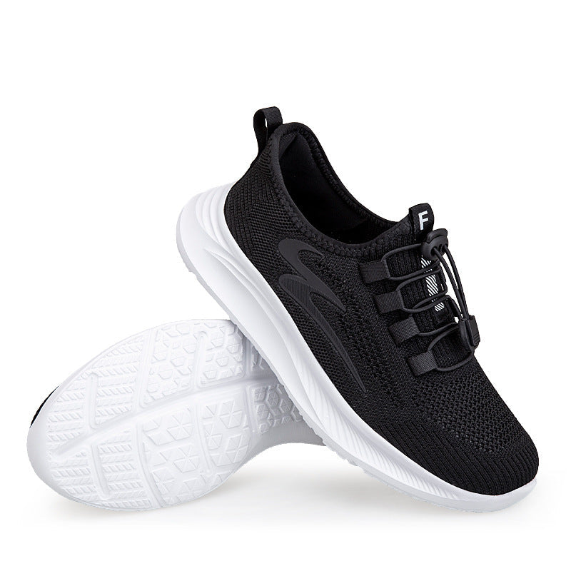 Damen Sneaker Leicht Elastisch Schnell Schnürbar Sportlich