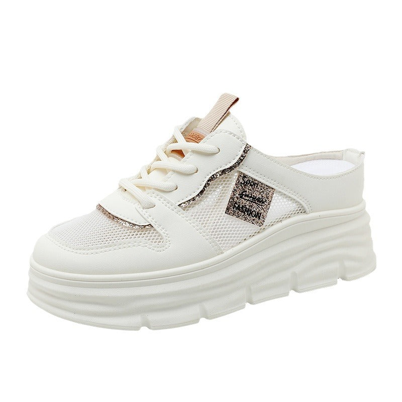 Damen Sneaker Plattform atmungsaktiv Mesh Bequem