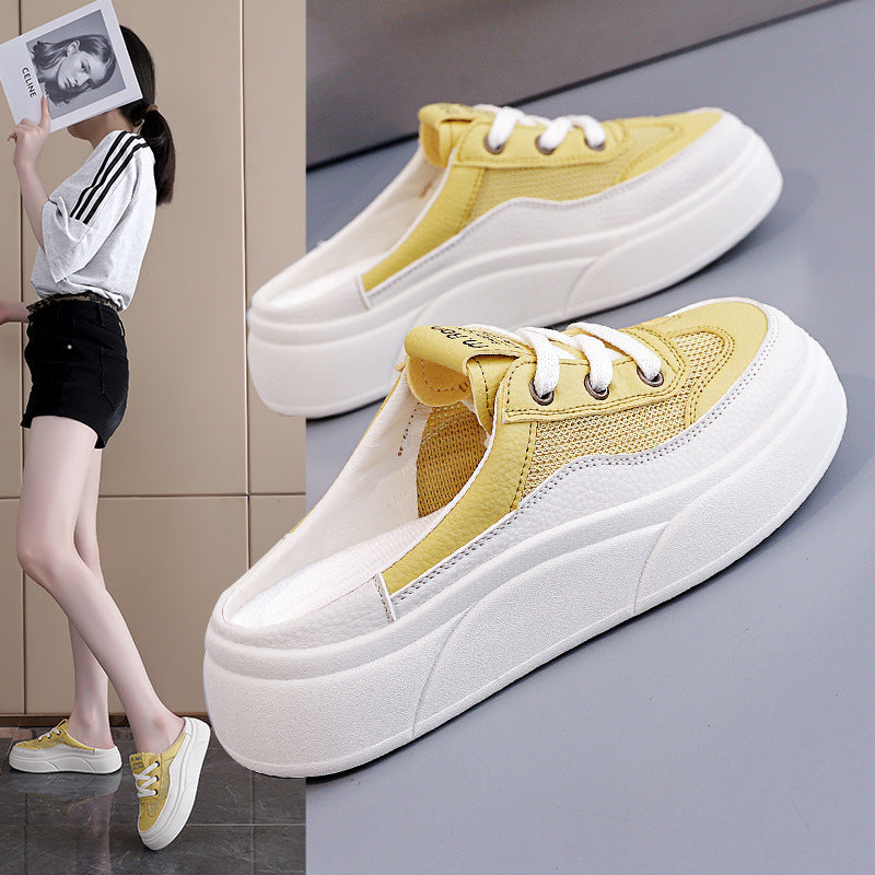 Damen Sneaker Bequem Elastisch Dickes Sohlen Design - BerlinGlamour
