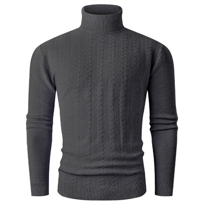 Herren Rollkragenpullover Strickpullover Hochkragen Modern