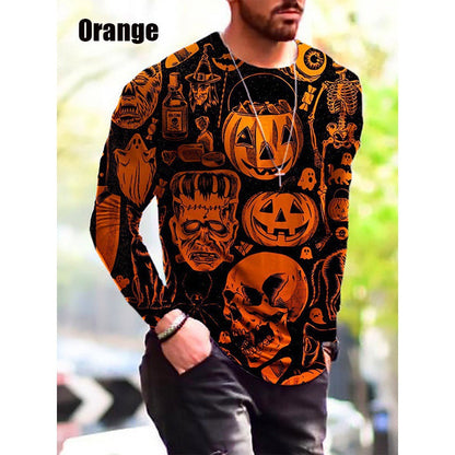 Halloween Langarmshirt Herren Gruselig Berlin Style