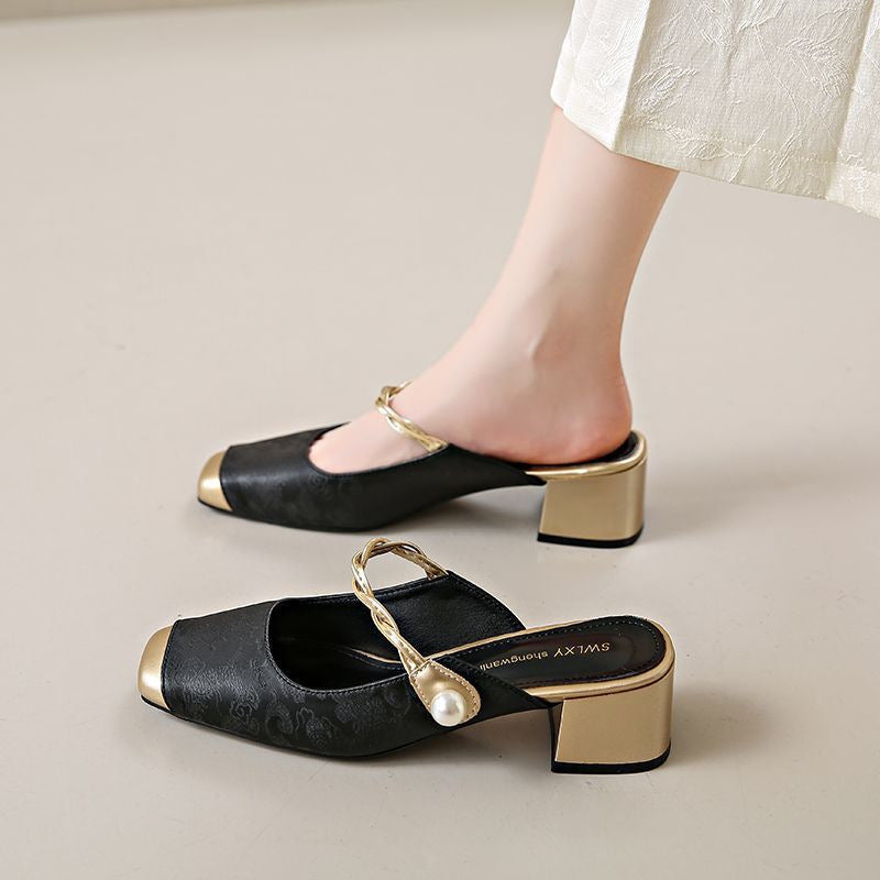 Damen Pumps Slingback Elegant Hochhackig Luxus Design