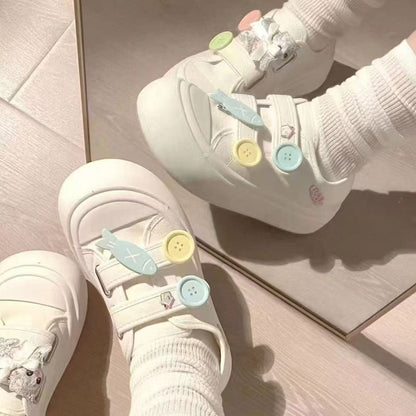 Damen Plateau-Slipper Modisch Verspielt mit Dekoration - BerlinGlamour