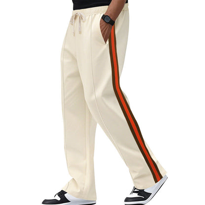 Herren Jogginghose Sportlich Streifen Freizeithose