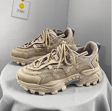 Damen Sneaker Sportlich Chunky Sohle Stabil Laufschuhe
