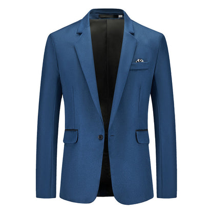 Herren Anzugblazer Modern Slim Fit Schwarz