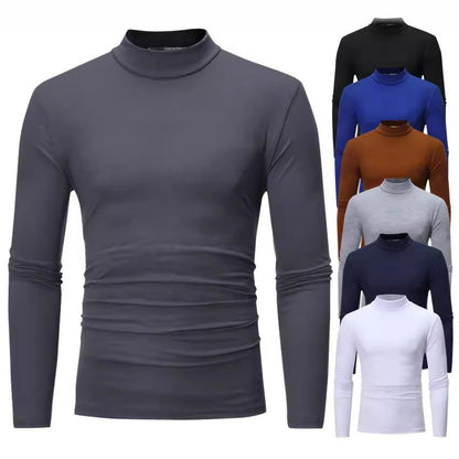 Weicher Herren Rollkragenpullover Jersey Modern