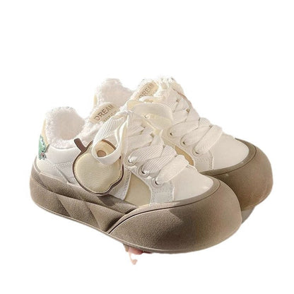 Damen Sneaker Weich mit Schnalle Sportlich Schwarz