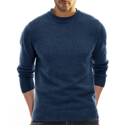 Herren Pullover Rundhals aus Baumwolle Weich Bequem
