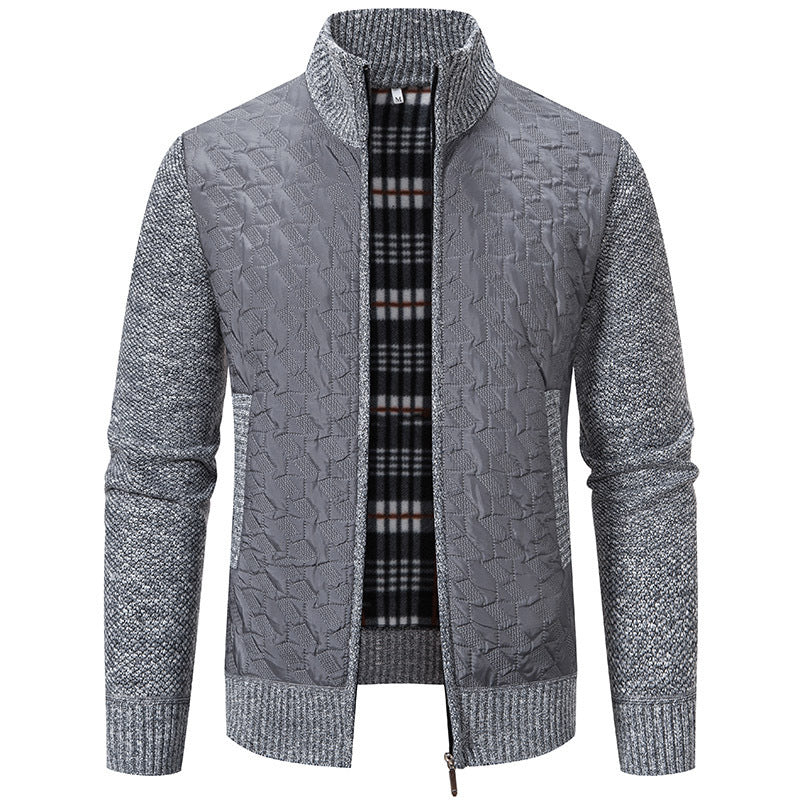 Herren Übergangsjacke Steppweste Hochkragen Warm