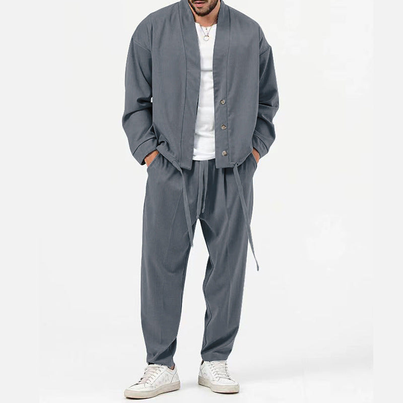 Herren Joggerhose mit leichtem Überwurf Modern Style