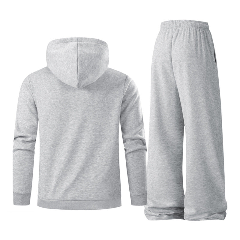 Herren Sportset Jogginghose Hoodie Elastisch Komfort
