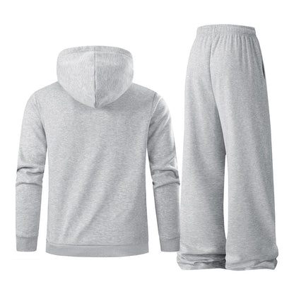 Herren Sportset Jogginghose Hoodie Elastisch Komfort