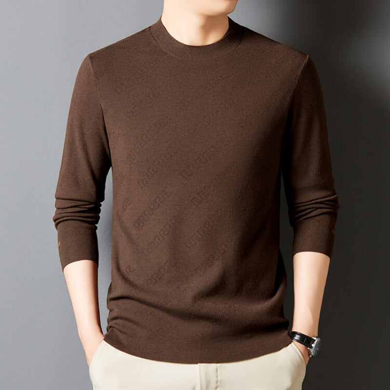 Herren Pullover Rundhals Eleganter Baumwolle Qualität