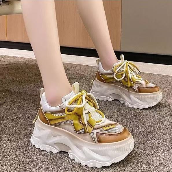 Damen Sneaker Chunky atmungsaktiv Mesh Sportlich - BerlinGlamour
