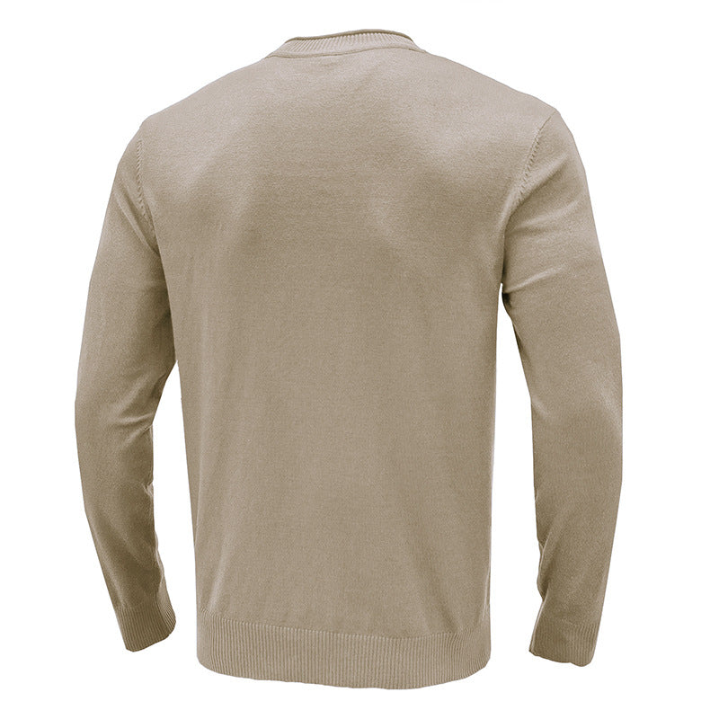Herren Pullover Rundhals aus Baumwolle Weich Bequem