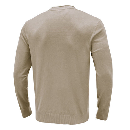 Herren Pullover Rundhals aus Baumwolle Weich Bequem